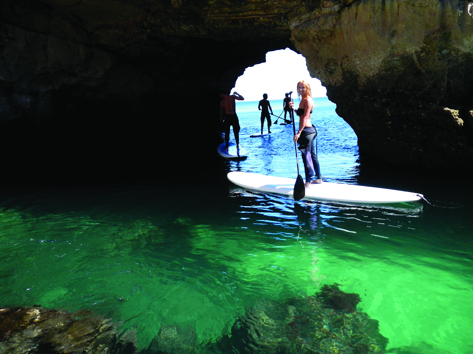 Algarve cliffs and turquoise water